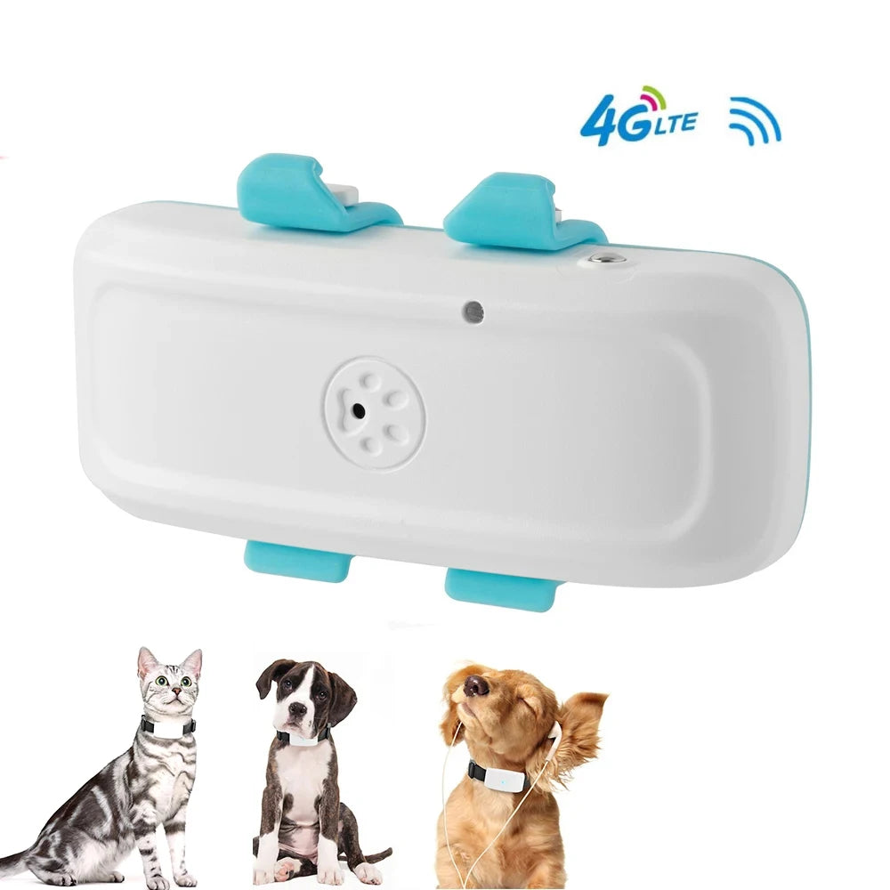 ZK20 4G GPS Tracker Pet GPRS Locator Best Mini Pets Tracking Device for Dog Cat with Free Web APP Waterproof IP67